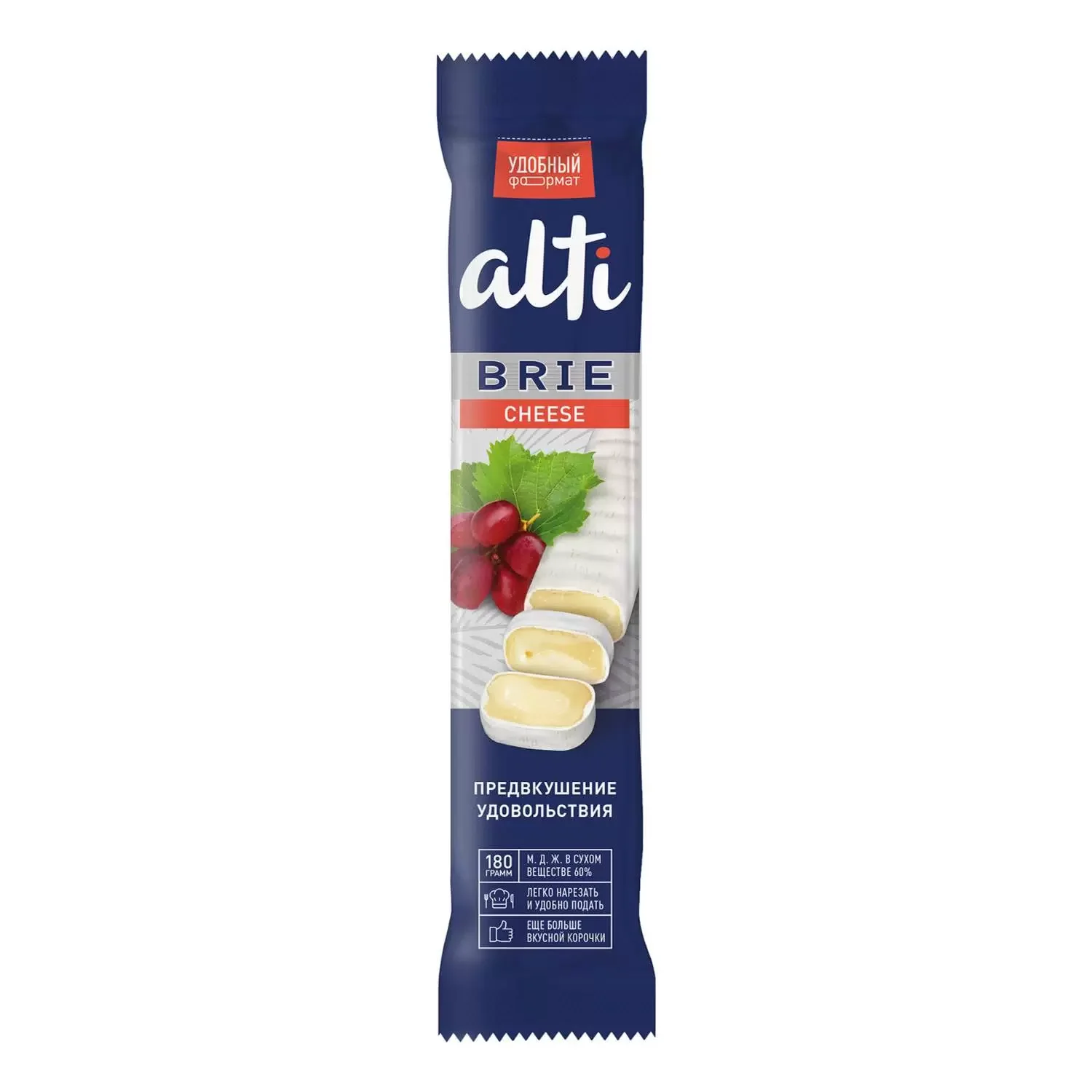 Миниатюра Сыр Alti Бри мягкий с белой плесенью снек 60%, 180г