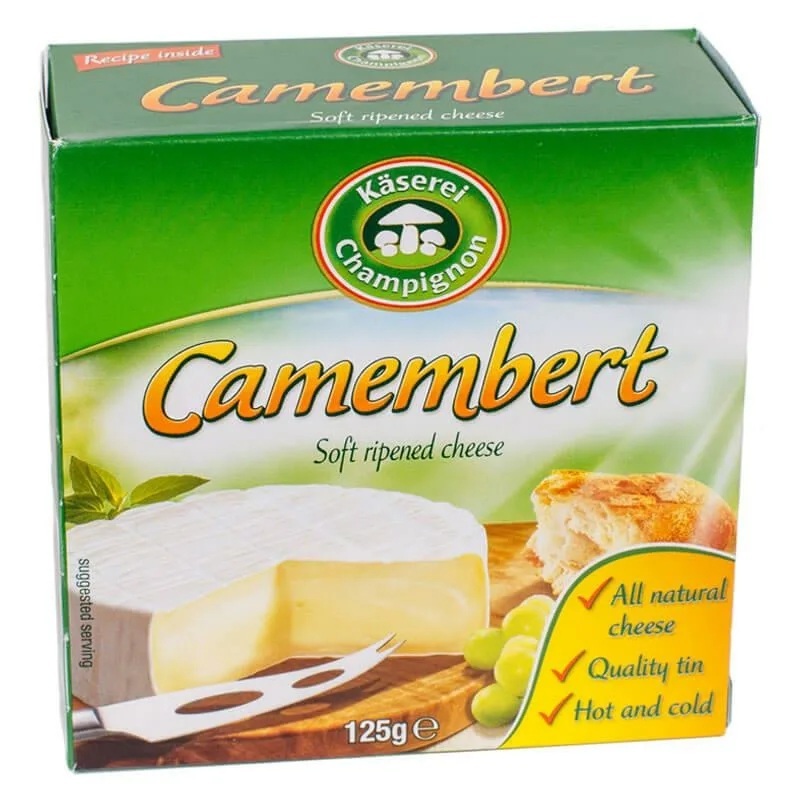 Мягкий Сыр Камамбер (Camembert Kaserei Champignon) 125 гр.