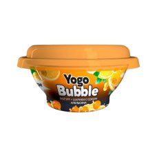 Йогурт со вкусом колы и апельсиновыми шариками "Yogo Bubble" 1.5%. 120 гр.
