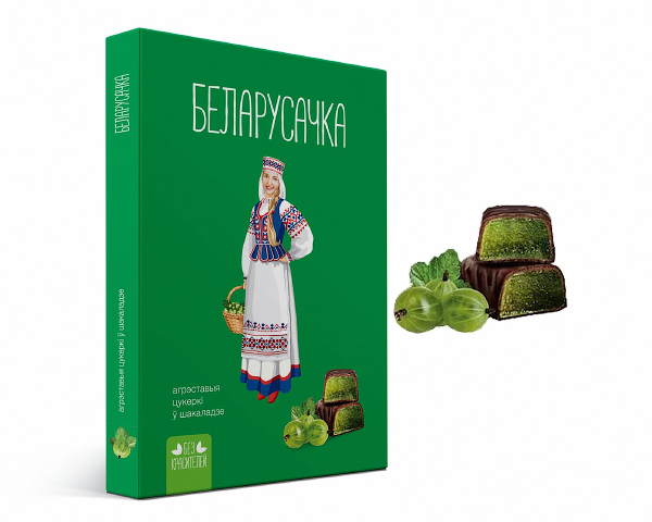 Миниатюра Конфеты "Беларусачка" Крыжовник 290г. (желейные)